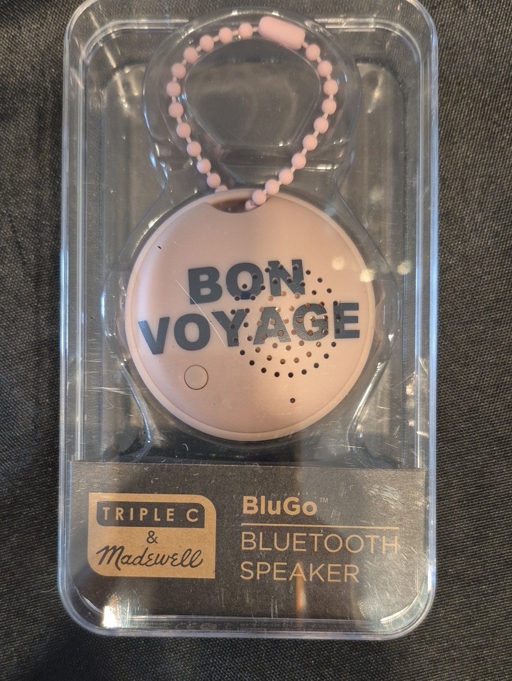 Madewell Pale Pink 'BON VOYAGE' Portable Bluetooth Speaker